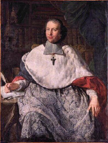 Charles-Joseph Natoire Portrait of French bishop and theologian Jean-Joseph Languet de Gergy France oil painting art